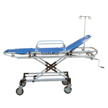 Kichwa cha Adjustable Hospital Hospitali ya Aluminim Rescue Bed